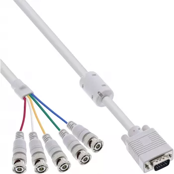 Laidas InLine VGA BNC 5x BNC / HD 15 kištukas 5 m