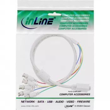 Laidas InLine VGA BNC 5x BNC / HD 15 kištukas 5 m