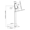 InLine Tablet Holder aliumininis užrakinamas laikiklis universalus 7,9–10,1 colio planšetėms