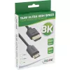 InLine Slim Ultra High Speed HDMI laidas AM/CM 8K4K auksuoti kontaktai juodas 0,5 m