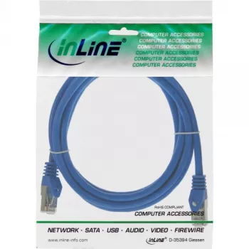 InLine Patch Laidas F/UTP Cat.5e mėlynas 0,3 m