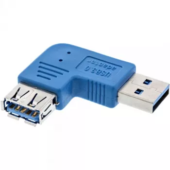 USB 3.0 adapteris Type A kištukas / Type A lizdas kairysis 90° InLine 35300M