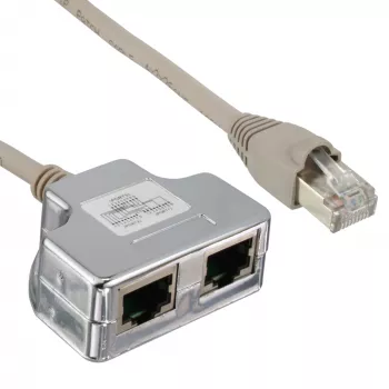 InLine Cat.5e skirstytuvas – dvi atskiros jungtys per vieną RJ45 8P8C laidą