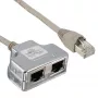 InLine Cat.5e skirstytuvas dviem skirtingiems ryšiams per vieną RJ45 8P8C komutacinį kabelį