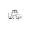 InLine Cat.5e skirstytuvas dviem skirtingiems ryšiams per vieną RJ45 8P8C komutacinį kabelį