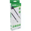 InLine Slim Audio spiralinis kabelis 3,5mm lizdas / kištukas, 4 kontaktų, Stereo, 0,5m