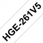 Brother HGE261V5 lipni juosta etiketėms 36 mm x 8 m, 5 vnt. pakuotė