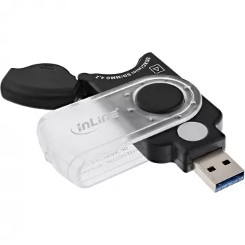 InLine kortelių skaitytuvas USB 3.0, SD/SDHC/SDXC, microSD