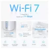 Mesh sistema TP-Link Deco BE65 Tri-band 2.4 GHz 5 GHz 6 GHz Wi-Fi 7