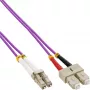 InLine šviesolaidinis dvigubas kabelis LC/SC 50/125µm OM4 25m