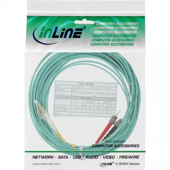 InLine Fiber Optic Duplex kabelis LC/ST 50/125µm OM3 25m