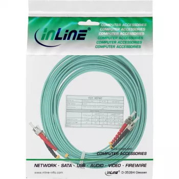 InLine šviesolaidinis dvipusis kabelis ST/ST 50/125µm OM3 7,5 m