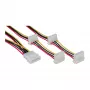 Vidinis maitinimo kabelis InLine 29654A 1x 4pin Molex / 4x 4pin Molex 1m
