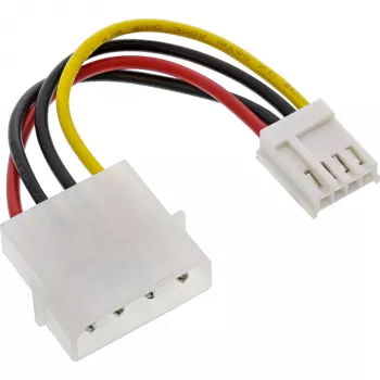 InLine maitinimo adapteris vidinis 5.25 colio 4 kontaktų Molex moteriškas / 3.5 colio Floppy vyriškas 0.06 m