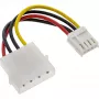 InLine maitinimo adapteris vidinis 5.25 colio 4 kontaktų Molex moteriškas / 3.5 colio Floppy vyriškas 0.06 m