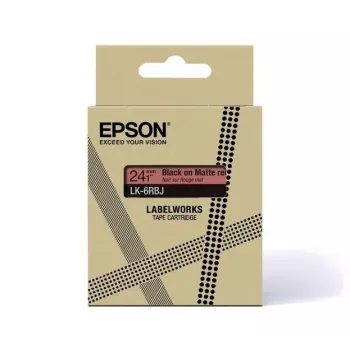Epson C53S672072 etikečių rulonas juoda raudona 1,8 cm
