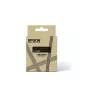 Lipnių etikečių juosta Epson LK-6BKP juoda ant auksinio 2,4 cm termo perdavimo