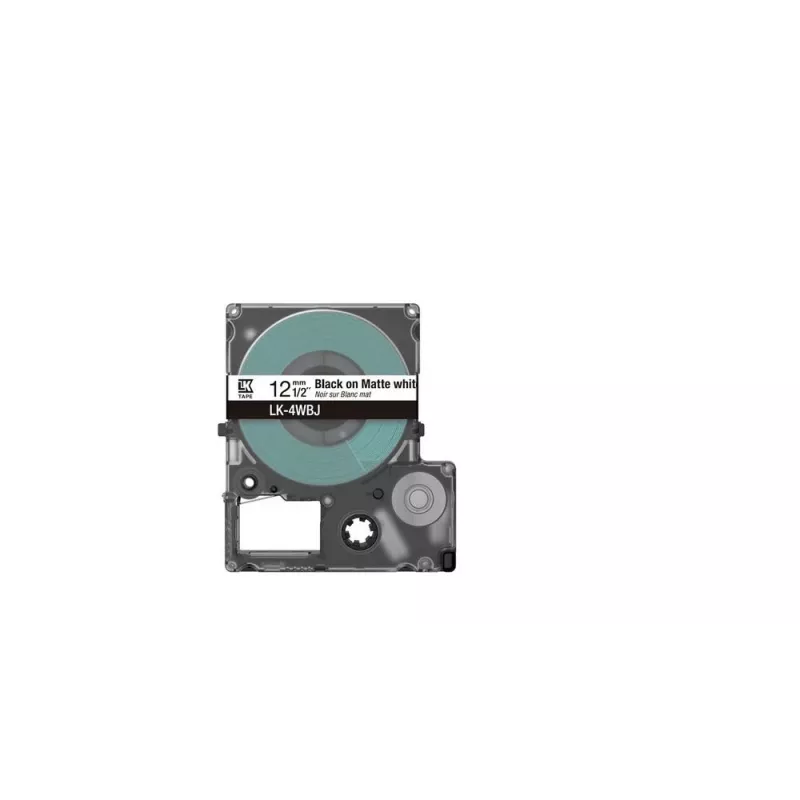 Epson LK-4WBJ juosta etiketėms, balta, juoda, terminė, 1,2 cm