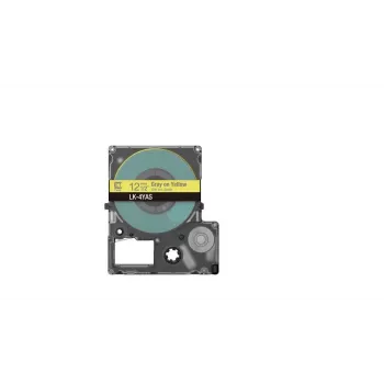 Epson LK-4YAS juostelė etiketėms pilkai geltona 1,2 cm termo perdavimo