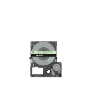 Epson LK-4GAS pilkai šviesiai žalia etikečių juosta, terminio perkėlimo, 1,2 cm