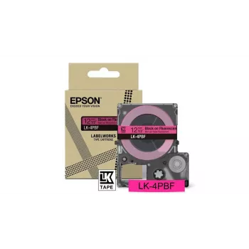 Epson LK-4PBF juoda rožinė etikečių juosta terminiam perkėlimui 1,2 cm