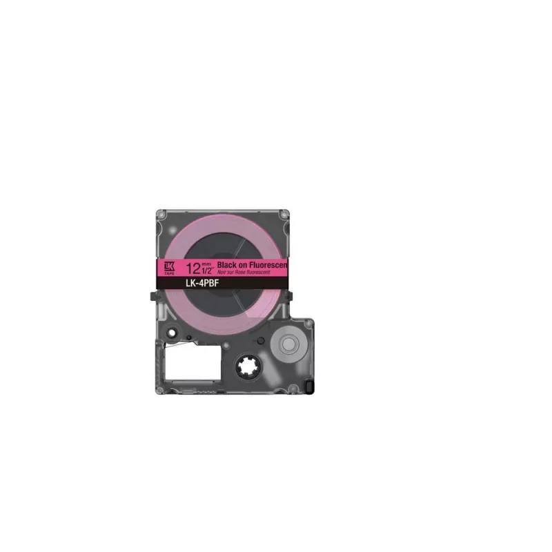 Epson LK-4PBF juoda rožinė etikečių juosta terminiam perkėlimui 1,2 cm