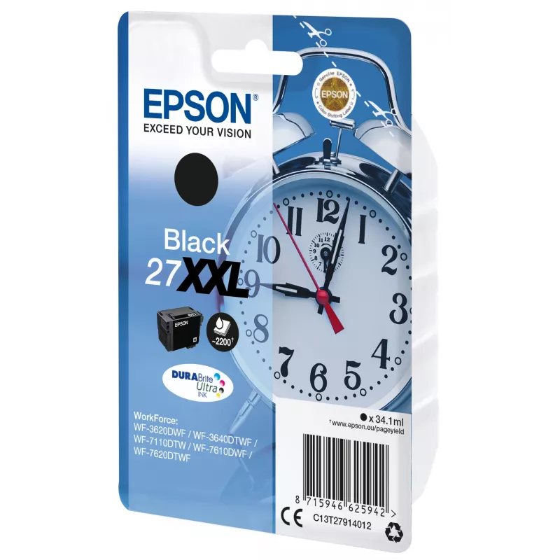 Epson 27XXL juoda kasetė DURABrite Ultra