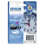 Epson rašalo kasetės multipack 3 spalvų 27 DURABrite Ultra, Cyan, Magenta, Yellow, pigmentinis rašalas, 3,6 ml, 1 vnt., 300 puslapių