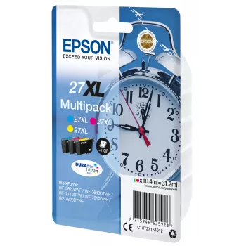 Epson rašalo kasetės Multipack 3 spalvų 27XL DURABrite Ultra