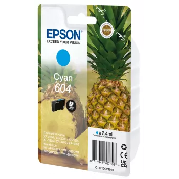 Epson 604 originalus rašalo kasetė (ciano, 2,4 ml, standartinė išeiga)