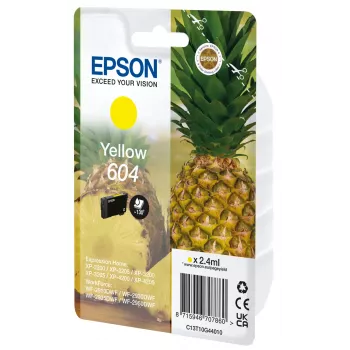 Epson 604 geltonas rašalo kasetė originali standartinės išeigos 1 vnt.