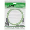 InLine pramoninis tinklo kabelis, M12 4 kontaktų D-koduotas vyras/vyras, PUR 1 m