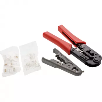 InLine Crimp įrankių rinkinys tinklo ir telefono kištukams RJ45 8P8C bei RJ11 6P4C