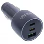 InLine automobilinis USB įkroviklis su Power Delivery, 2x USB-C + QC USB-A, juodas