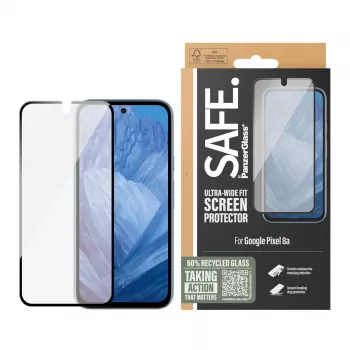 PanzerGlass SAFE. by ® Ekrano apsauga Google Pixel 8a | Ultra-Wide Fit