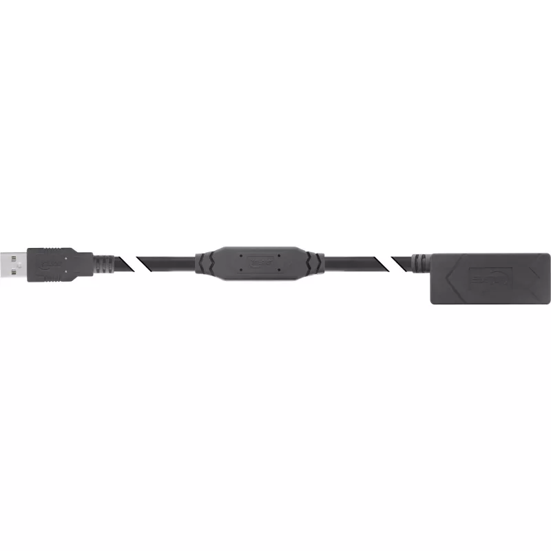 InLine USB 2.0 aktyvus ilginimo kabelis USB-A kištukas/lizdas 20 m 0,48 Gbit/s