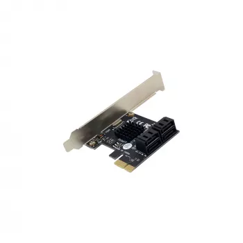 InLine SATA 6Gb/s valdiklis su 4 SATA prievadais PCI-Express 2.0