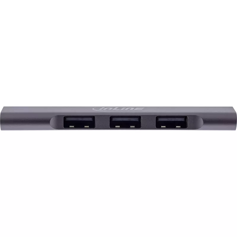 InLine Slim USB-C Hub, 4 prievadai, USB 3.0 + 3x USB 2.0, plonas dizainas