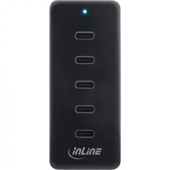 InLine USB-C PowerHub 5 prievadų 100W įkroviklis universalus suderinamumas