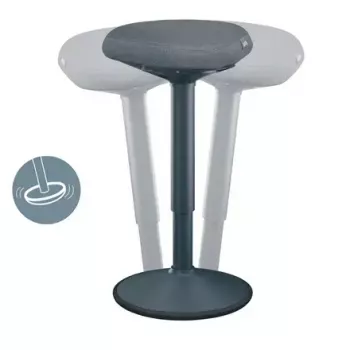 Biuro kėdė Leitz 65450089 su paminkštinta sėdyne, pilka, plastikinis rėmas