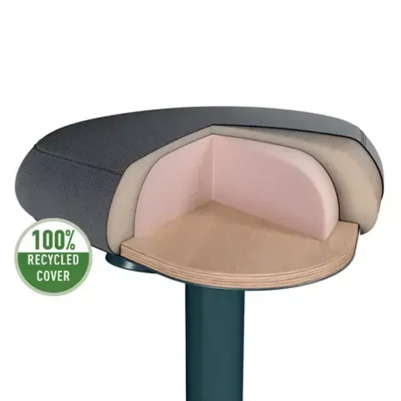 Biuro kėdė Leitz 65450089 su paminkštinta sėdyne, pilka, plastikinis rėmas