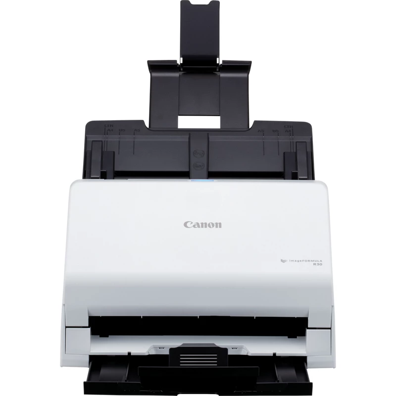 Canon imageFORMULA R30 stalinis dokumentų skaitytuvas be tvarkyklių, 216 x 356 mm, 600 x 600 DPI, ADF + lakštų padavimas, baltas, CIS, RGB LED
