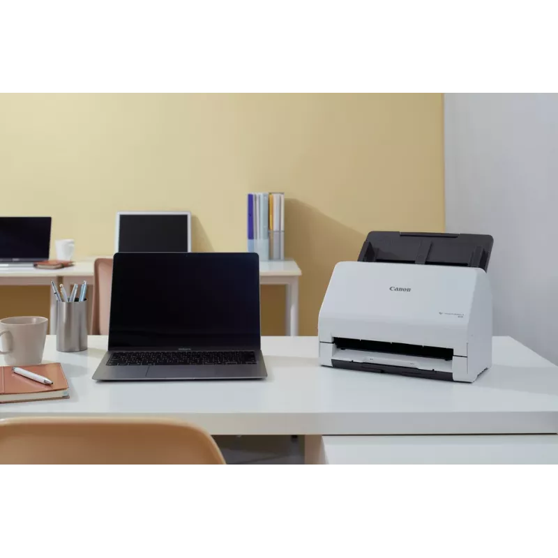 Canon imageFORMULA R30 stalinis dokumentų skaitytuvas be tvarkyklių, 216 x 356 mm, 600 x 600 DPI, ADF + lakštų padavimas, baltas, CIS, RGB LED