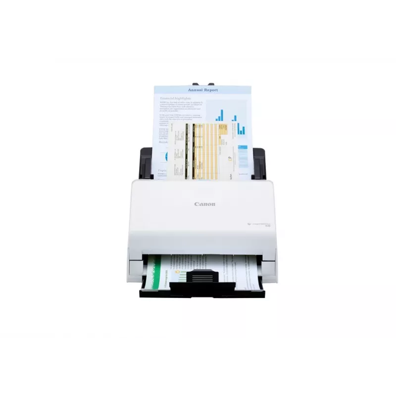 Canon imageFORMULA R30 stalinis dokumentų skaitytuvas be tvarkyklių, 216 x 356 mm, 600 x 600 DPI, ADF + lakštų padavimas, baltas, CIS, RGB LED