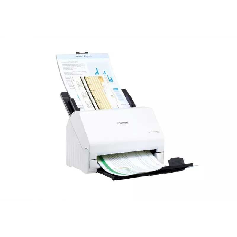 Canon imageFORMULA R30 stalinis dokumentų skaitytuvas be tvarkyklių, 216 x 356 mm, 600 x 600 DPI, ADF + lakštų padavimas, baltas, CIS, RGB LED