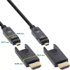 InLine HDMI AOC laidas, Ultra High Speed HDMI, 8K4K, nuimama jungtis, 30 m