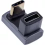InLine USB4 adapteris, USB-C kištukas/lizdas 180°, aliuminis, pilkas