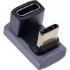 InLine USB4 adapteris, USB-C kištukas/lizdas 180°, aliuminis, pilkas
