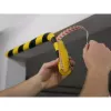 Durable C25R poliuretano juosta juoda-geltona apvali 1000 mm