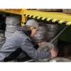 Durable C25R poliuretano juosta juoda-geltona apvali 1000 mm